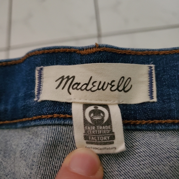 Madewell 10 Inch High Rise Skinny  Raw Hem Jeans Size 28 - Picture 6 of 12